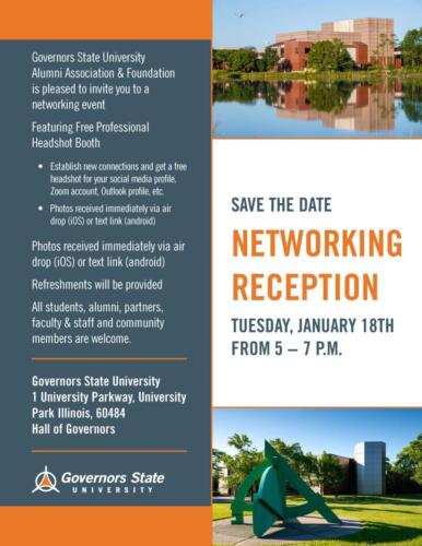 Advancement WelcomeWeekSpring2021 NetworkingReceptionSavetheDate flyer 1121 MS draft4