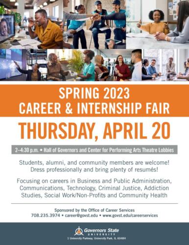 CareerServices 2023SpringCareerandInternshipFair Flyer 0323 MS draft2